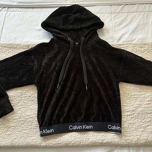 Calvin Klein corduroy black hoodie